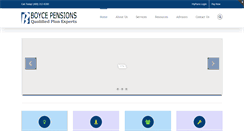 Desktop Screenshot of boycepensions.com